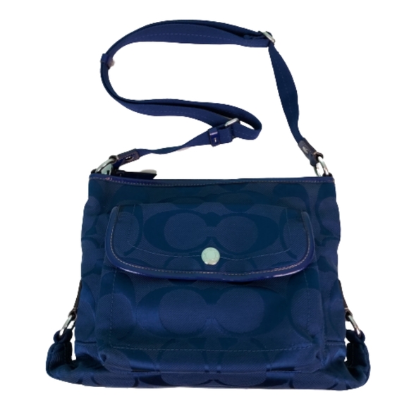 Coach Bags Coach Signature Crossbody Bag 1x35x9 Navy Blue Poshmark